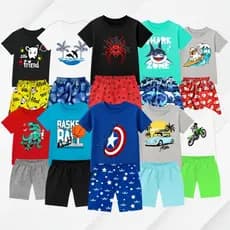 Kit 10 Peças Roupa Masculina Infantil 5 Conjuntos Menino Tamanho 1 a 12