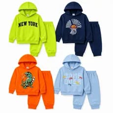 Conjunto Moletom Infantil Menino Inverno Kit Sortido 4 6 Peças Masculino Frio Capuz Manga Longa