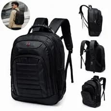 Mochila Executiva Trabalho Laptop Reforçada Cabo De Aço Swissport