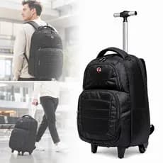 Mochila Swissport Rodinhas Reforçada Executiva Notebook