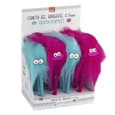 Caneta esferográfica 0,7 gel apagável crazy fluffles