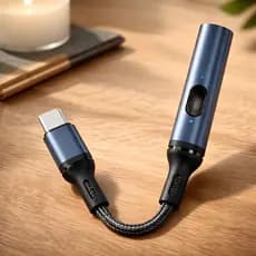 Mini Isqueiro Portátil Adaptador P/ Celular Tipo Usb-c Macho