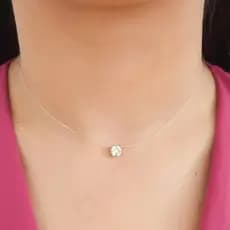 Colar Ponto De Luz - Fio De Nylon - Ximena