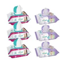 Kit Toalha Umedecida Meu Bebê 600 Folhas - Misto Ultra e Soft infantil kids