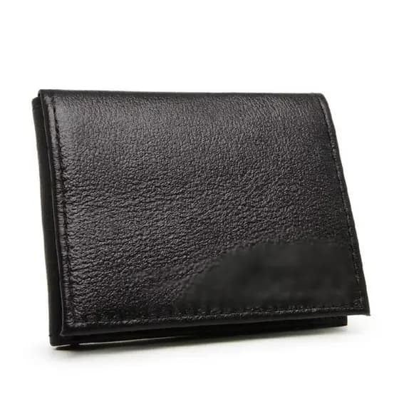 Carteira masculina de bolso couro legítimo modelo slim