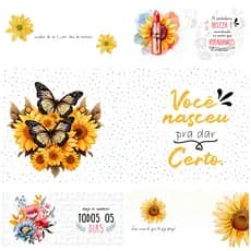 Arte impressa Frases Motivacionais | Estampas | Sublimação | Impressão | Sublimar | Textos | Kit 1
