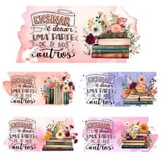 Artes para caneca Professores | Estampas | Sublimação | Impressão | Sublimar | Kit 1