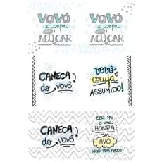 KIT 9 Artes Impressas para Avô | Imagens prontas para estampar Canecas | Sublimação | Presente | Vovô