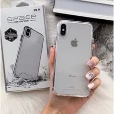 Capa de celular transparante acrílico resistente ao espaço para iPhone11/12/13/13pro/13promax/XR/X/14/15/16 pro pro Mac