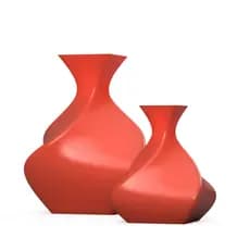 Kit com 2 Vasos Modernos – Decore e Estilize seu Ambiente - Design Exclusivo  - Impresso em 3D (PLA)