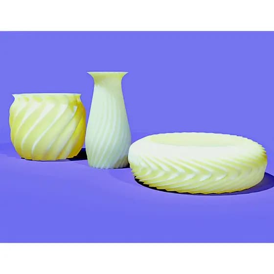 Kit Mini Vasos Espirais – Design Moderno - Decore e Estilize seu Ambiente - Impresso 3D (PLA)