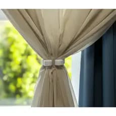 Par de Prendedores de Cortina Modernos Minimalistas Argola Decor