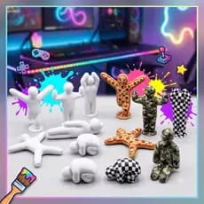 Boneco Meca Camaleão Jogo Esconde Esconde Pinte Você Mesmo DIY - Impressão 3D