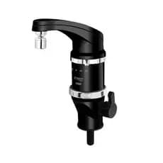 Torneira Elétrica Bancada Fame Elegance 4t Preta 220v 5400w Acabamento Cromado Cor Preto