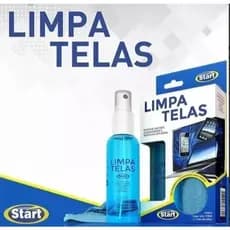 Kit Limpa Telas Start 120ml Com Pano Microfibra 22x25cm Notebook Celular TV Tablet
