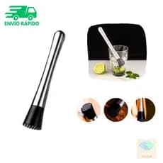 Socador De Gelo Inox Macerador De Caipirinha E Frutas Drink