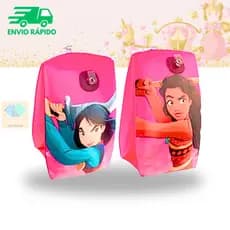 Boia De Braço Inflável Princesa Infantil Disney Para Meninas Verão Praia Piscina