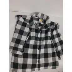 CAMISA XADREZ FLANELADA  INFANTIL E JUVENIL MANGA LONGA DE BOTÃO COM GOLA
