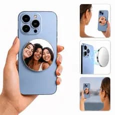 Espelho Selfie Magnético Para Celular HRebos Premium Foto Live Maquiagem