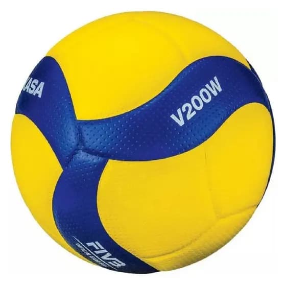 Bola de Vôlei Mikasa V200W Amarelo e Azul