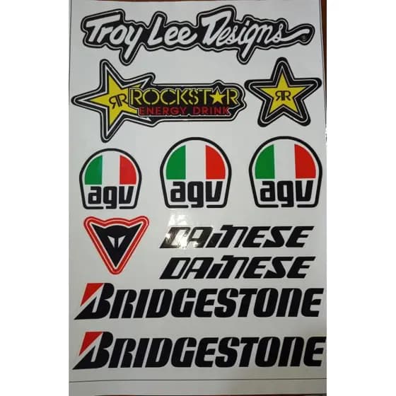 kit cartela rock star agy dainese