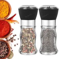 Kit 2 Moedor de Temperos Pequeno Em Acrílico