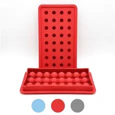 Kit 2 Formas de Gelo Em Silicone Com 32 Cavidades