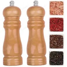 Kit 2 Moedor Manual Pimenta Sal Grãos Tempero Tradicional