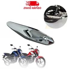 Protetor de Escapamento Cromado CG 160 Titan Fan Start 2016 a 2024 Alumínio Premium