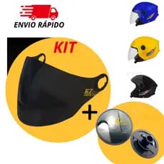 Viseira Para Capacete Aberto New Liberty 3 Fumê Spark Jet Pro Tork