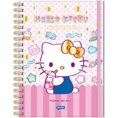 Agenda Planner College Neo 2026 Hello Kitty 160 Páginas 90g Com 6 Divisórias 175x242mm Jandaia.