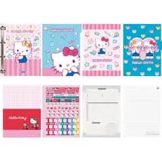 Caderno Argolado Fichario College Médio 175x242mm Hello Kitty E Amigos 80 Folhas Jandaia