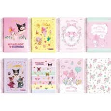 Caderno Universitário 10 Matérias My Melody 160 Folhas 56g Pauta Inteligente A4 Jandaia.