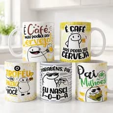 Caneca Personalizada Presente para Pai Cerâmica 325ml Lembrancinha Flork