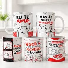 Caneca Personalizada Presente Dia do Namorados Casal Flork Xícara Lembrancinha Surpresa Romântica