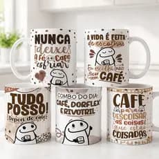 Caneca personalizada flork frase engraçadas café xícara cerâmica 325ml presente criativo