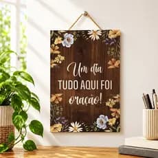 Decoração Casa Placa Decorativa Parede Frases MDF 15x21 Quadro Decorativo Sala  Cozinha Quarto