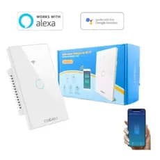 Interruptor Inteligente Wi-fi Nova tuya Touch Switch 1/2/3/4 Botões branco
