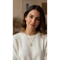 Colar Nossa Senhora Aparecida em Aço Inoxidável Corrente com pingente Nossa Senhora Aparecida