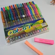 Caneta Colorgel Canetinhas Coloridas Perfumadas glitter kit Cores 6 , 10, 12, 24 e 36  unidades
