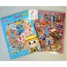 Caderno Adesivos 3d 8 Cenários para montagem + Pinça - livro interativo para Montar e Decorar