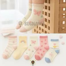 Kit até 18 Pares Meia Infantil  Menina Estampadas Criança Feminino 0 A 10 Anos Premium