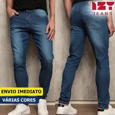 Calça Jeans Masculina 36 ao 48 Casual Elastano Alta Qualidade Tradicional Calça Básica Super Confort