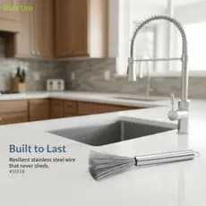 bbbrtop 1/2 Unidades De Aço Inoxidável Pot Brus Escova De Limpeza Multifuncional Com Cabo Doméstica Para Cozinha Banheir