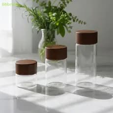Bbbbrtop Frascos De Vidro Pequenos Reutilizáveis Garrafas Herméticas De Grãos De Café Mini Armazenamento De Especiarias