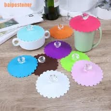 baipestoner (~) 1pç Capa De Silicone Com Tampa De Copo De Diamante Antipoeira Para Caneca De Café