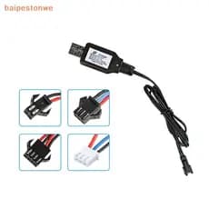 [baipestonwe] Carregador De Bateria De Íon-Lítio 7.4 V Para Barco Elétrico De Brinquedos RC Com Carga USB