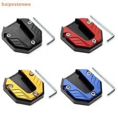 [baipestonwe] Scooter Motocicleta Bicicleta Kickstand Extensor Pé Suporte Lateral Extensão Almofada Placa De Anti-skid B