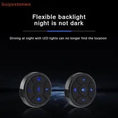[baipestonwe] Controle Remoto Universal Para Volante De Carro , 10 Teclas , Música , Sem Fio , DVD , Navegação GPS , Rád