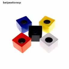 [baipestonop] ABS Square cube shaped interview KTV mic microphone logo flag station hot 1pc new